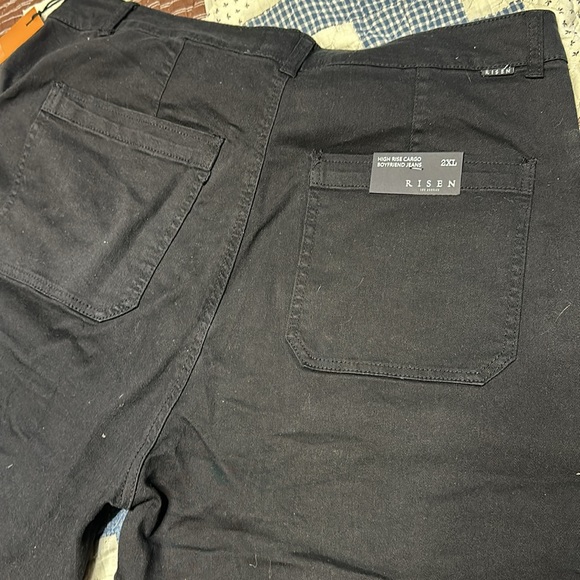 Risen jeans high rise cargo boyfriend pants - Picture 13 of 14